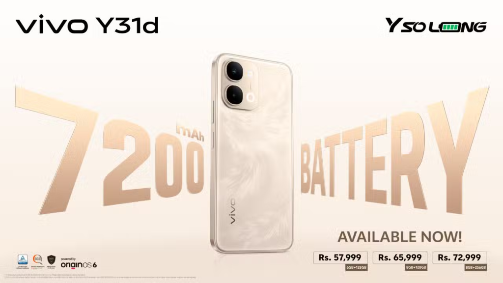 vivo Y31d Launches in Pakistan with Massive 7200mAh Battery and Enhanced Performance