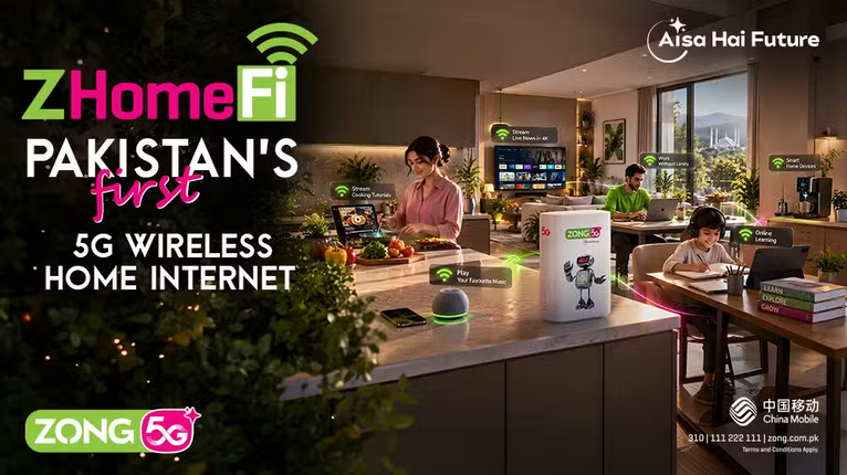 Zong Launches Z HomeFi as Pakistan’s First 5G Fixed Wireless Home Broadband Service
